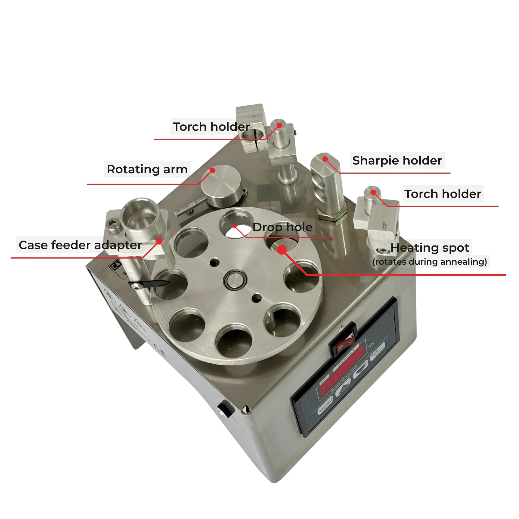 AGS Brass Annealer 3.3 PRO - Case Feeder Compatible