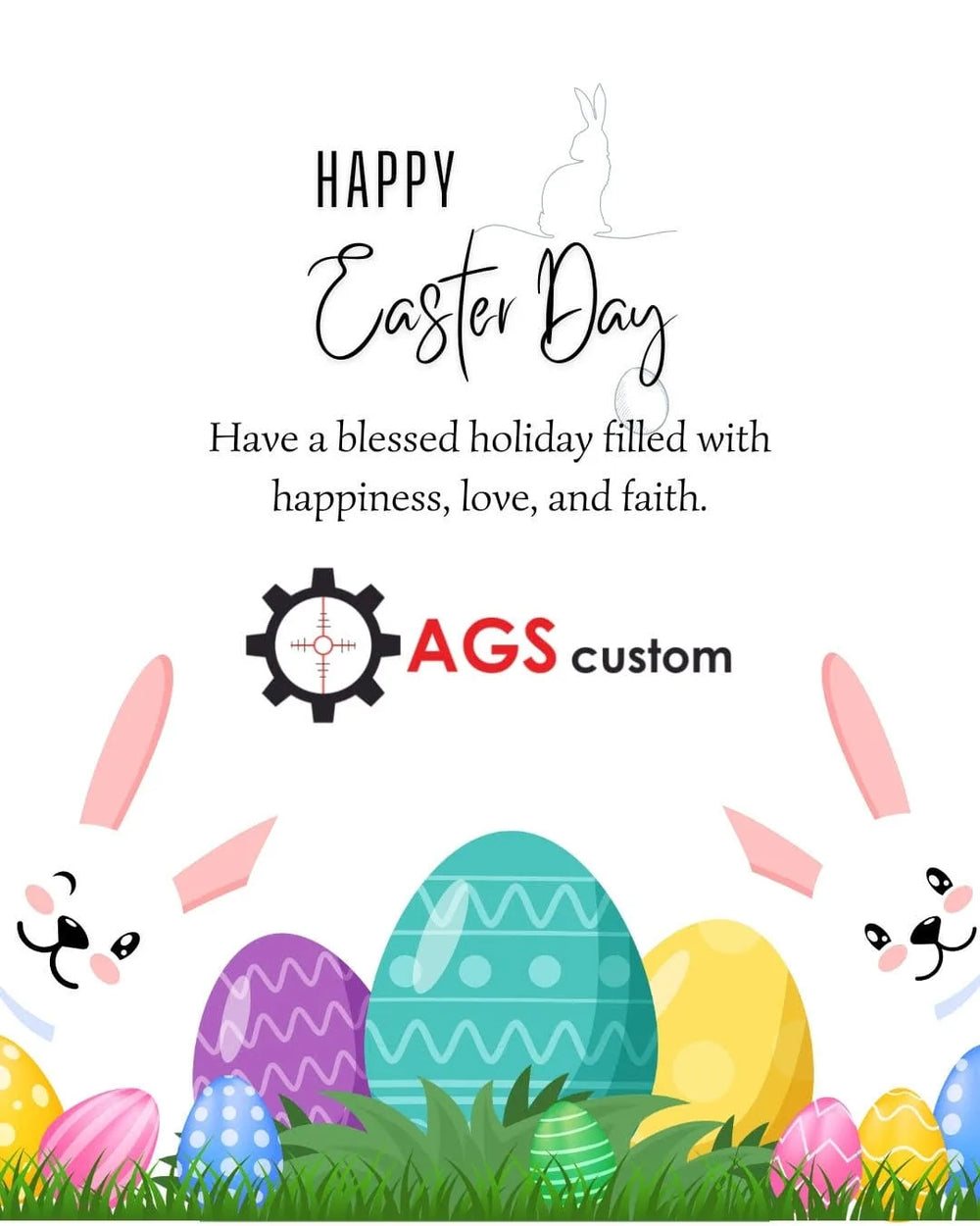 Happy Easter Day from AGS Custom Parts!