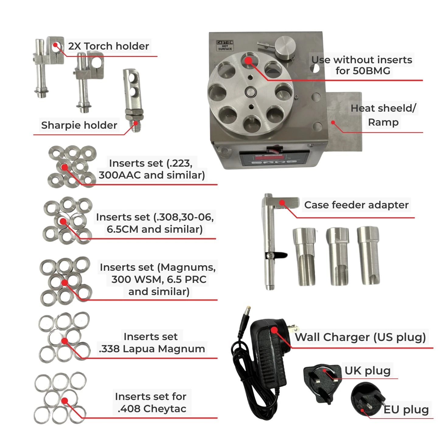 AGS Brass Annealer 3.3 PRO - Case Feeder Compatible